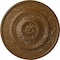 Ekena Millwork Floral Ceiling Medallion, Hand-Painted Smokey Topaz Crackle, 23 1/2"OD x 2 3/4"P CM23FLSTC - alternate 1